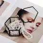 Feyarl Jewelry Trinket Glass Boxes Ornate Ring Earring Boxes Preserved Flower Glass Boxes Organizer Decorative Boxes Storage (Black) Feyarl Jewelry Trinket Glass Boxes Ornate Ring Earring Boxes Preserved Flower Glass Boxes Organizer Decorative Boxes Storage (Black)