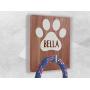 Personalised Wood Lead Hook Dog Lead Hook Dog Leash Wall Hanger Custom Dog Lead Holder
