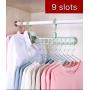 Clothes Hangers Space Saving 4 Packs Hanger Organizer Magic Space Saver Hangers Sturdy Plastic Cascading Hangers Smart Closet Organization for Home, College Dorm Room