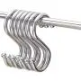 Anmas 10pcs X-Large S Shaped Utility Hooks 4.92 inch (125mm) Stainless Steel Metal Hangers Hanging Hooks Universal for Clothes Coat Bags Towels Kitchen, Work Shop, Bathroom, Garden