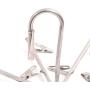 Aligle Stainless Steel Foldable Portable 16 Clip Drying Hanger Travel Clothes Hanger Drying Rack Hook multi-function Drip Hanger for Sock Towel Bra Hat Rack Scarf