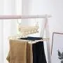 SEniutarm Plastic Hanger Clothes Foldable Pants Rack Trouser Shelf Storage Organization White