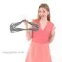 MIZGI Premium Velvet Hangers (Pack of 50) Heavyduty - Non Slip - Velvet Suit Hangers Gray - Copper/Rose Gold Hooks,Space Saving Clothes Hangers (Grey)