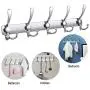 Oyeye Wall Mount Coat Hooks, 2 Pack 15 Hooks Heavy Duty Stainless Steel Coat Hook Rail for Coat Hat Towel Purse Robes Oyeye Wall Mount Coat Hooks, 2 Pack 15 Hooks Heavy Duty Stainless Steel Coat Hook Rail for Coat Hat Towel Purse Robes