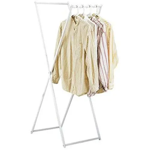 Ideaworks Hanging Clothes Rack, White Ideaworks Hanging Clothes Rack, White