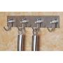 Csdyx Stainless Steel Coat Hook Stainless Steel Coat Seamless Hook Hook Bathroom Hook Door Clothes Single Hook Wall Hanger G-10.24 (Size : 4 Hook)