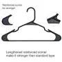 HOUSE DAY Plastic Hangers-50 Pack-Plastic Clothes Hangers for Skirt Suit Coat, Standard Tubular Plastic Hangers for Clothes (50 Black) (Renewed) HOUSE DAY Plastic Hangers-50 Pack-Plastic Clothes Hangers for Skirt Suit Coat, Standard Tubular Plastic Hangers for Clothes (50 Black) (Renewed)