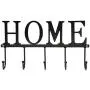 Decorative Home Design Black Wall Mounted Metal 5 Coat Hooks Clothing/Towel Hanger Garment Rack