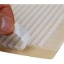 Pomeat 100PCS Clear Non-Slip Rubber Hanger Grips Hanger Strips Adhesive Backing, 3.3x0.0.4