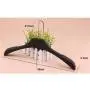 LIShuai 1Pcs Black Thick Wide Shoulder Plastic Clothes Hanger Coats Jacket (Black,One Size) LIShuai 1Pcs Black Thick Wide Shoulder Plastic Clothes Hanger Coats Jacket (Black,One Size)
