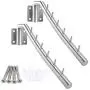 FJSM Wall Mounted Clothes Drying Rack 2 Pack Laundry Clothes Hanger Rack Hooks Stainless Steel Heavy Duty Clothes Hanger Rod with Swing Arm Towel Holder Closet Storage Organizer for Bath Bedrooms FJSM Wall Mounted Clothes Drying Rack 2 Pack Laundry Clothes Hanger Rack Hooks Stainless Steel Heavy Duty Clothes Hanger Rod with Swing Arm Towel Holder Closet Storage Organizer for Bath Bedrooms