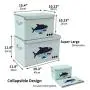 Toy Chest Kids Toy Cube Storage Boxes Large Decorative Storage Bin with Lid for Boys Girls Room