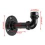 Sumnacon 3 Pcs Industrial Pipe Coat Hook Racks - Heavy Duty Rustic Clothes Towel Holder Hanger, Wall Mounted With Hardware For Home, Office, Electroplated Black Finish Sumnacon 3 Pcs Industrial Pipe Coat Hook Racks - Heavy Duty Rustic Clothes Towel Holder Hanger, Wall Mounted With Hardware For Home, Office, Electroplated Black Finish