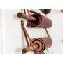 Large Leather Wall Hook, minimal wall hanging strap towel hook rack wall leather loop strap for scarf hook storage hanger towel holder leather shelf strap