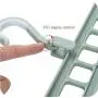 Stuart77 Magic Coat Hangers Rotate Anti-Skid Folding Clothes Hanger Rack Wardrobe Space Saver Magic Closet Organiser Hanging Hangers (Random Color)