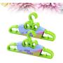 Cabilock Clothes Hanger 10PCS Cute Bow Childrens Hangers Solid Plastic Hangers Kids Home Hangers Clothes Hanging Racks (Green)