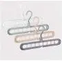 10pcs Random Color Multi-Function Folding Magic Hook Nine-Hole Rotation Magic Clothes Hanger Drying Cabinet Bedroom Clothes Home