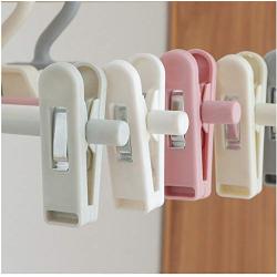 Creative Adult Retractable Stacking Pants Hangers for Clothes Wall Hanger Plastic Pants Folder Clothes Hanger Bra 10pcs Random Color