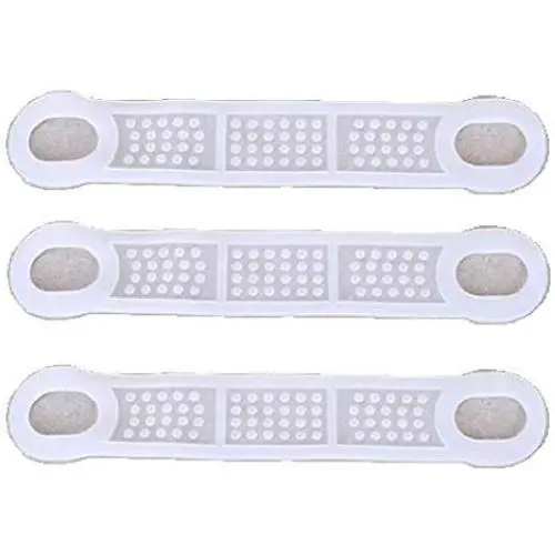 50 Pieces Translucent Non-Slip Rubber Clothing Hanger Grips Clothes Hanger Strips Use for Wood and Plastic Hangers