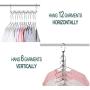 10pc Space Saving Hangers Wonder Multifunctional Clothes Hangers Stainless Steel Slots Magic Hanger Cascading Hanger Updated Hook