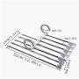 HJYPYJ Magic Clothes Hangers Organizer, 5-in-1 Multi-Function Telescopic Folding Trouser Hangers Saves Space/Gray / 2 pcs