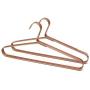 KOOBAY 6Pack 16.5inch Rose Gold Color King Size Non Slip Aluminum Laundry Hangers Clothes Storage Suit Coat Hangers with Anti-Slip Strips