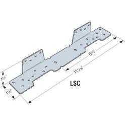 Simpson Strong Tie LSCZ ZMAX Galvanized 18-Gauge Adjustable Stringer Connector