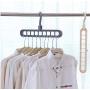 10PC Random Color Home Space Saving Hanger Magic Clothes Hangers with Hook Closet Organizer Multi-Function Plastic Holders for Shirts Suit Racks