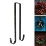 Autobestown Doublesided Hook Christmas Wreath Hanger Door Hook 13/15 Inches Decoration Storage Hook Festive Party Supplies