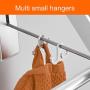 Uheng Retractable Clothes Rack - Wall Mounted Folding Clothes Hanger & Drying Rack for Laundry Room Closet Storage Organization, Aluminum, for Bathroom Bedroom Balcony