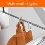 Uheng Retractable Clothes Rack - Wall Mounted Folding Clothes Hanger & Drying Rack for Laundry Room Closet Storage Organization, Aluminum, for Bathroom Bedroom Balcony