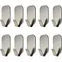 10 Pcs Adhesive Hook (Hold 8 lb Each) Heavy Duty 304 Stainless Steel Hanging for Bath Towel Coat Hat Hooks Kitchen Wall Storage Organizer 10 Pcs Adhesive Hook (Hold 8 lb Each) Heavy Duty 304 Stainless Steel Hanging for Bath Towel Coat Hat Hooks Kitchen Wall Storage Organizer