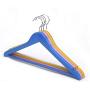 DNJKSA Blue/Pink Solid Wood Clothes Hanger for Suits, 4 Colors (6 Pieces/lot)(Random Color)