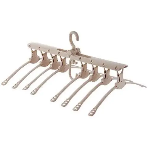 VS-Foru Space Saving 8 in 1 Folding Hangers-Adjustable Magic Clothes Hangers -Eco Material Time Saving Hangers for Small Wardrobe and Camping VS-Foru Space Saving 8 in 1 Folding Hangers-Adjustable Magic Clothes Hangers -Eco Material Time Saving Hangers for Small Wardrobe and Camping