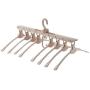 VS-Foru Space Saving 8 in 1 Folding Hangers-Adjustable Magic Clothes Hangers -Eco Material Time Saving Hangers for Small Wardrobe and Camping