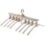 VS-Foru Space Saving 8 in 1 Folding Hangers-Adjustable Magic Clothes Hangers -Eco Material Time Saving Hangers for Small Wardrobe and Camping VS-Foru Space Saving 8 in 1 Folding Hangers-Adjustable Magic Clothes Hangers -Eco Material Time Saving Hangers for Small Wardrobe and Camping