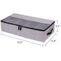 In kds Clothes Shoes Organizer Multifunction Foldable Under The Bed Storage Boxes with Dust-Proof Lid 4 Compartment (Beige)