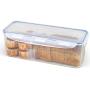 LOCK & LOCK Airtight Rectangular Food Storage Container with Divider, Bread Boxes 169.07-oz / 21.13-cup