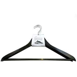 6 Pack Natural Durable Wood Suit Hangers Non Slip Bar Clothes Coat Solid Hanger