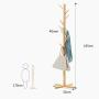 Wall CR Coat Racks Coat Rack Floor Hangers Bedroom Solid Wood Hangers Living Room Clothes Hanger (Color : D)