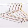 10pcs/lot Aluminum Alloy Clothes Hanger Adult Non-Slip Windproof Strong Metal Shirt Trouser Hook Coat Hanger Color Random