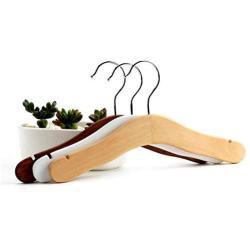 DNJKSA 5 pcs/lot Child Wood Hanger Clothes Rack Baby Clothes Rack Wooden Hangers for Clothes(Random Color)
