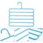 High-tech type 5 Layers Non Slip Multifunctional Clothes Hangers Pants Storage Hangers Cloth Rack Multilayer Storage Rack Hanger,Light Pink High-tech type 5 Layers Non Slip Multifunctional Clothes Hangers Pants Storage Hangers Cloth Rack Multilayer Storage Rack Hanger,Light Pink