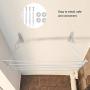 EBTOOLS Clothes Hanger, Multifunction Retractable Wall-Mounted Space Saving Drying Laundry Rack Clothes Hanger Indoor