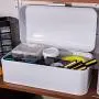Large Glossy White Bread Boxes - Extra Large Storage Container for Loaves, Bagels, Chips & More: 16.5" x 8.9" x 6.5" | Bonus Recipe EBook Large Glossy White Bread Boxes - Extra Large Storage Container for Loaves, Bagels, Chips & More: 16.5" x 8.9" x 6.5" | Bonus Recipe EBook