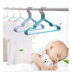 Ten pcs Children Baby Clothes Hanger Clothes (Light Blue)