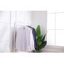 Cocomaya 17 Inch Heavy Duty White Color Metal Clothes Hanger, Coat Hanger, Suit Hanger, Dress Hanger with Big Notches Pack of 10