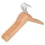 dailymall 20 Pieces Kids Baby Toddler Wooden Hangers Clothes Coat Hangers Non-Slip Bar