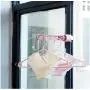 5pcs 5-Hole Plastic Adjustable Window Clothes Hanger Indoor and Balcony Storage Hook Space Saver Bra Underwear Panties Drying Rack Random Color