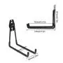 WINSOON Heavy Duty Double Utility Garage Hooks Wall Mount Hook Set Tool Tack Storage (2 x Large U Shape, Black) WINSOON Heavy Duty Double Utility Garage Hooks Wall Mount Hook Set Tool Tack Storage (2 x Large U Shape, Black)